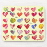 Valentines Day Hearts Mouspad Mousepad