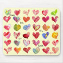 Valentines Day Hearts Mouspad mousepads