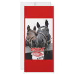 Valentine's Day Horses Customized Rack Card