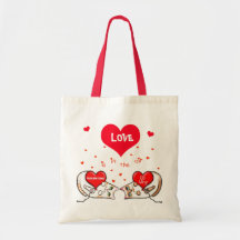 Valentine's Day Kitty Cat Love Bag
