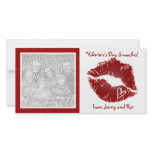 Valentine's Day Lips Smooches Photo Cards photo cards