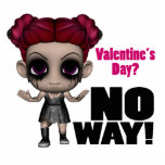valentines day no way punk girl photo sculptures