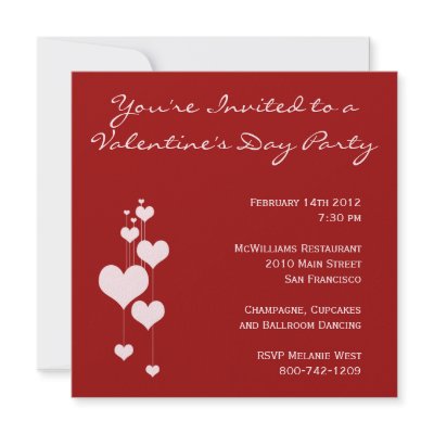 Valentines Day Party Invitation by eventfulcards