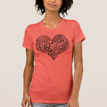Valentine's Day Peace Heart Shirt