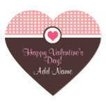 Valentine's Day Personalized Heart Sticker