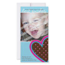 VALENTINE'S DAY PHOTOCARD :: funky hearts 10P