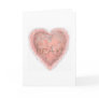 Valentine's Day Pink Heart Greeting Card