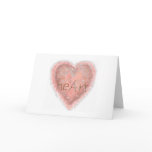 Valentine's Day Pink Heart Greeting Cards