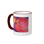 Valentine's Day Pink Poppy Butterfly - Multi Coffee Mug