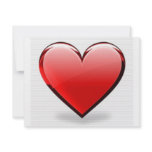 Valentine's Day Red Heart Invite