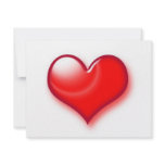 Valentine's Day Red Heart Custom Invitations