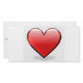 Valentine's Day Red Heart Photo Card Template