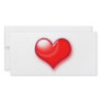 Valentine's Day Red Heart Photo Card