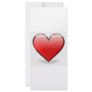 Valentine's Day Red Heart Custom Rack Card