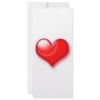 Valentine's Day Red Heart Rack Cards