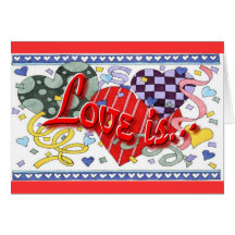 Valentine's Day Romantic Greeting Greeting Card