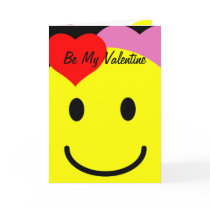 valentines day smiley card