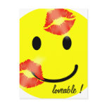valentines day smiley postcard