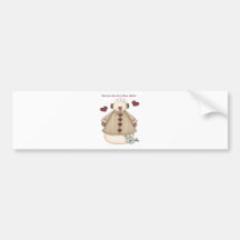 Valentines Day Snowman 2 Bumper Stickers
