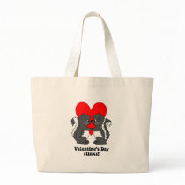 Valentine's day stinks tote bags