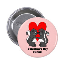 Valentine's day stinks buttons
