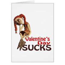 valentines day sucks sad girl card