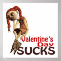 valentines day sucks sad girl posters