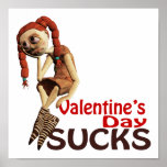 valentines day sucks sad girl posters