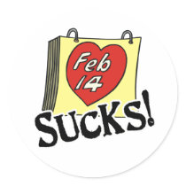 Valentine's Day Sucks Stickers