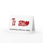 Valentine's Day Ti Amo cards