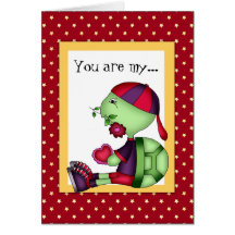 Valentine's Day Turtle greeting card