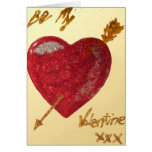 Valentines day Wedding proposal love heart Card
