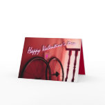 Valentines Day Wheels Greeting Card