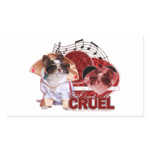 Valentines - Dont Be Cruel - Chihuahua - Gizmo Stickers