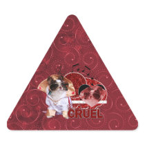 Valentines - Dont Be Cruel - Chihuahua - Gizmo Stickers