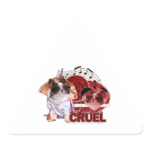 Valentines - Dont Be Cruel - Chihuahua - Gizmo Stickers