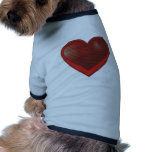 Valentines Heart Emblem Dog Tshirt