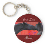 Valentine's Horses, customizable Keychains