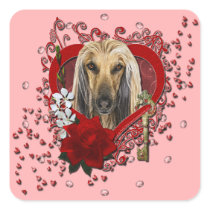Valentines - Key to My Heart - Afghan Stickers