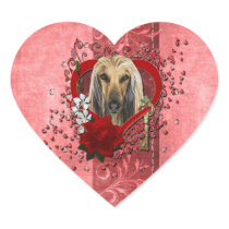 Valentines - Key to My Heart - Afghan Sticker