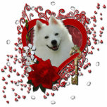 Valentines - Key to My Heart - American Eskimo Acrylic Cut Outs
