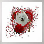 Valentines - Key to My Heart - American Eskimo Posters