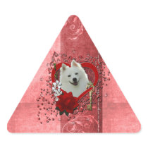 Valentines - Key to My Heart - American Eskimo Stickers