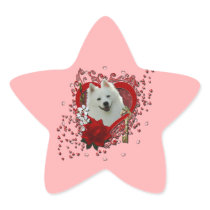 Valentines - Key to My Heart - American Eskimo Sticker