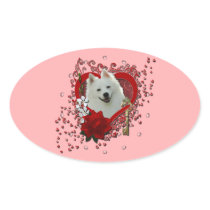 Valentines - Key to My Heart - American Eskimo Sticker