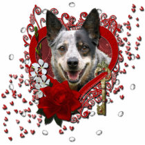 Valentines -Key to My Heart -Australian Cattle Dog Cut Outs