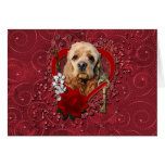 Valentines - Key to My Heart - Cocker Spaniel Card