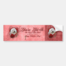Valentines - Key to My Heart - Coton de Tulear Bumper Sticker