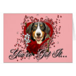 Valentines - Key to My Heart - Entlebucher - Eiger Cards