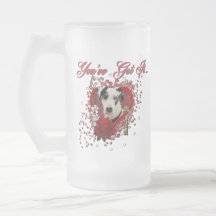 Valentines - Key to My Heart -Great Dane Harlequin Mugs